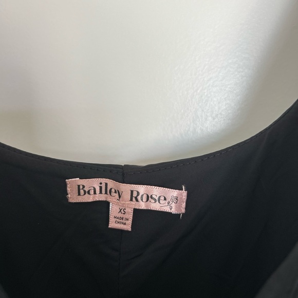 NWT Bailey Rose Black Midi Dress Bubble Skirt XS - Picture 5 of 5